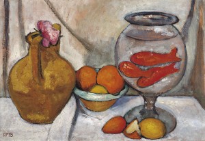 Paula Modersoh Becker: Natura morta con goldfish bowl